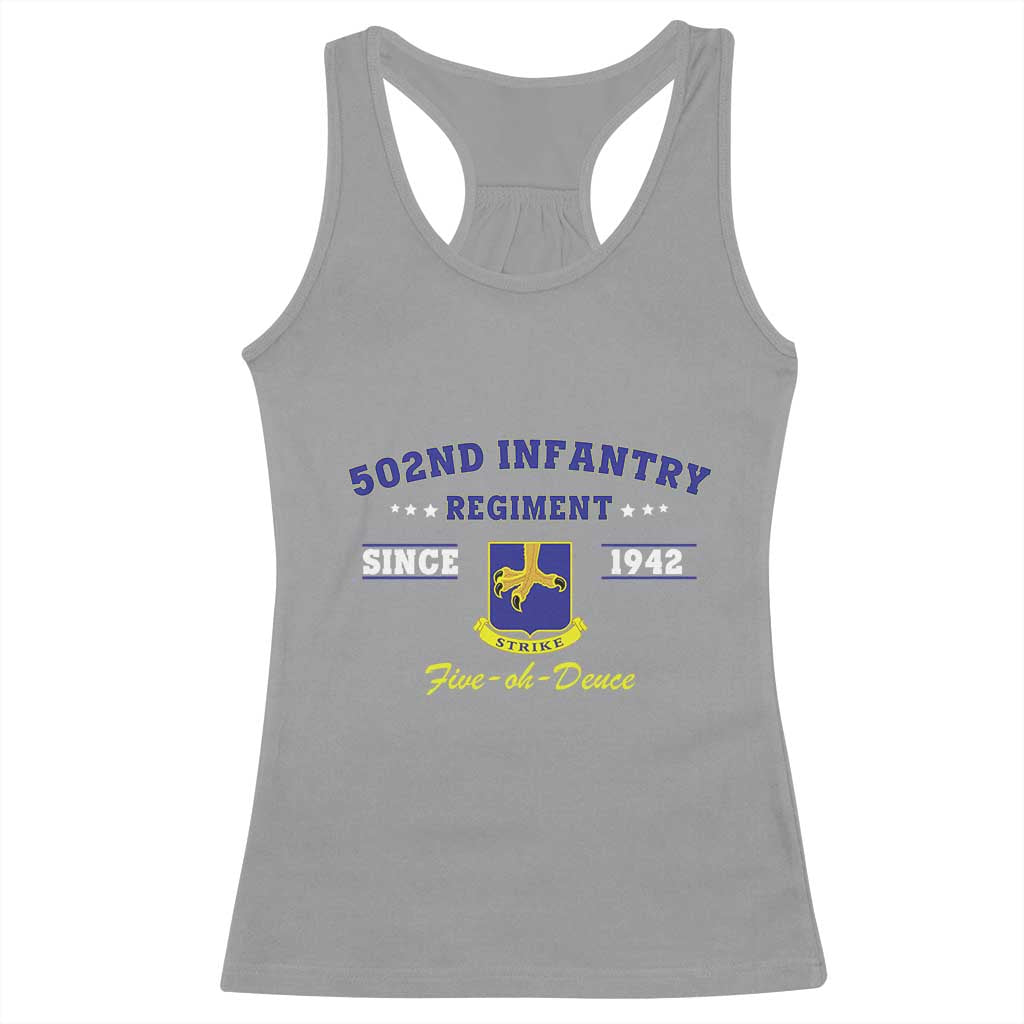 502nd Infantry Regiment Strike Five Oh Deuce 1942 Racerback Tank Top Veteran US Army