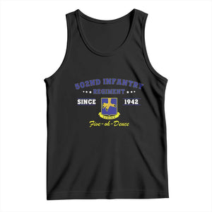 502nd Infantry Regiment Strike Five Oh Deuce 1942 Tank Top Veteran US Army