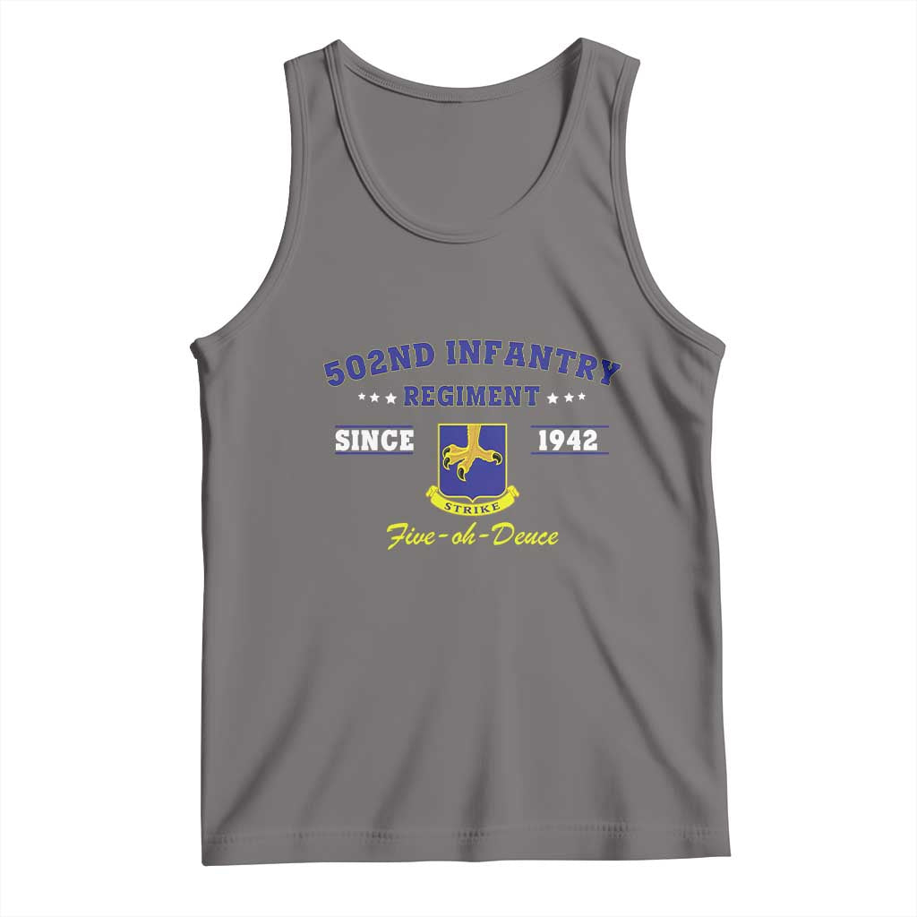 502nd Infantry Regiment Strike Five Oh Deuce 1942 Tank Top Veteran US Army