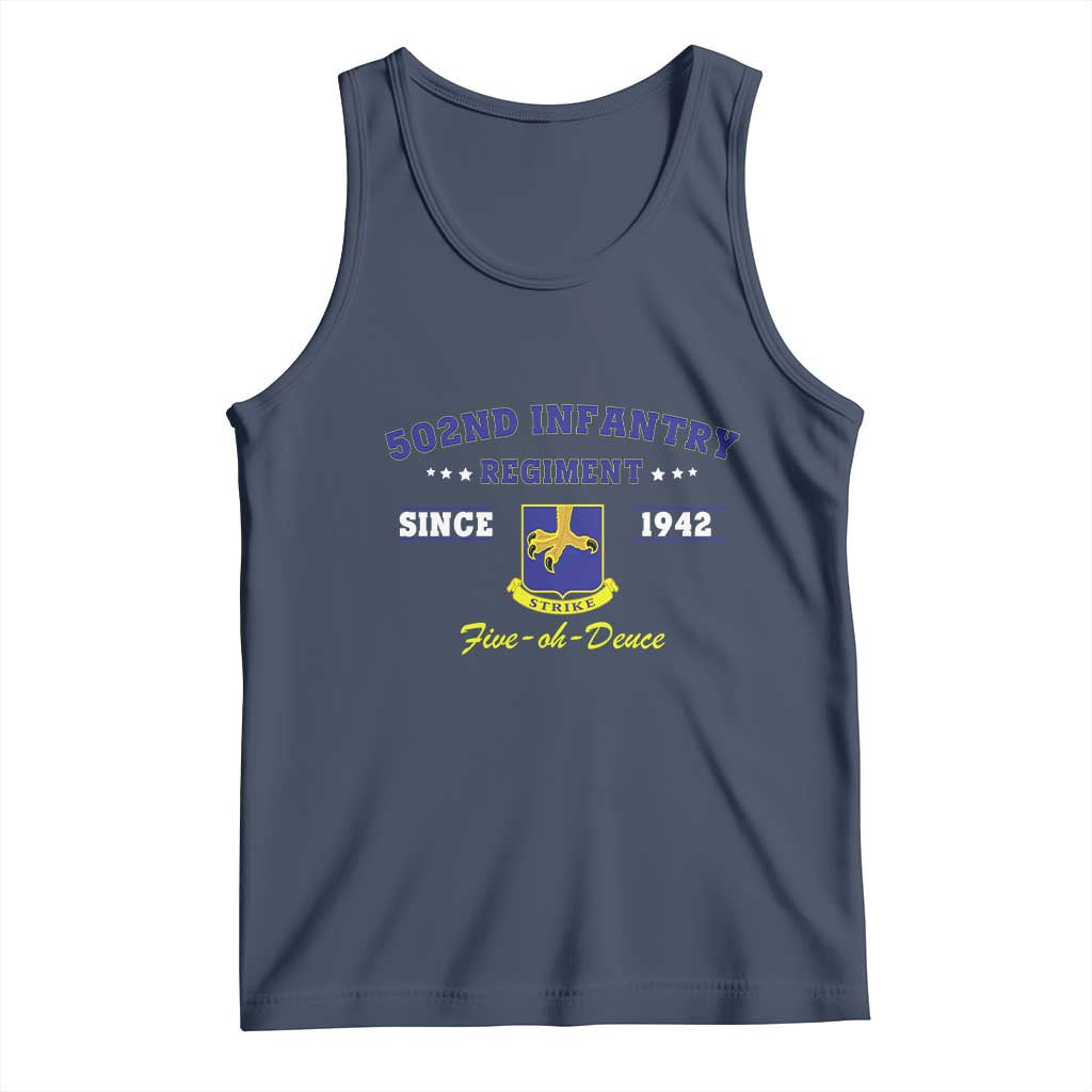 502nd Infantry Regiment Strike Five Oh Deuce 1942 Tank Top Veteran US Army