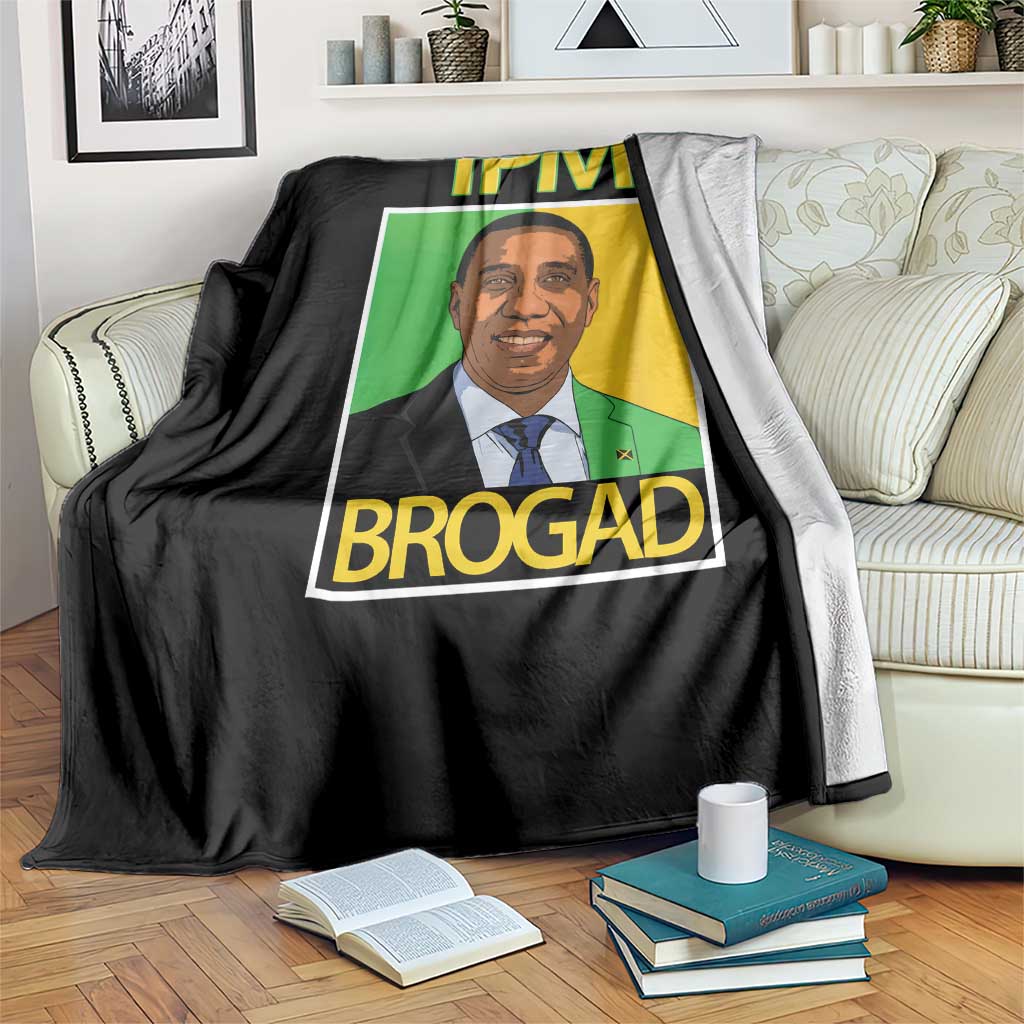 1PM BROGAD JLP Supporter Andrew Holness Throw Blanket Jamaica Labor Party Politics TS02 Print Your Wear