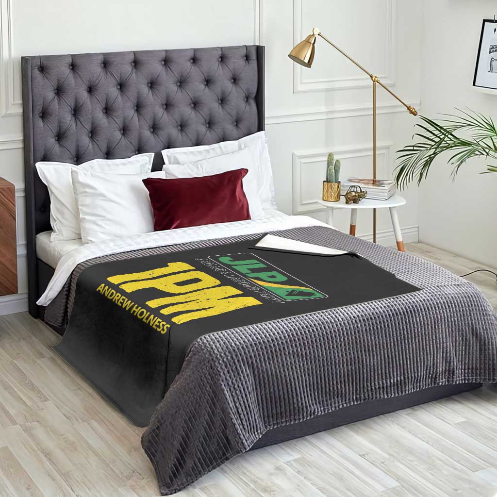 1PM Andrew Holness Throw Blanket Support JLP Jamaica Labour Party TS02 Print Your Wear