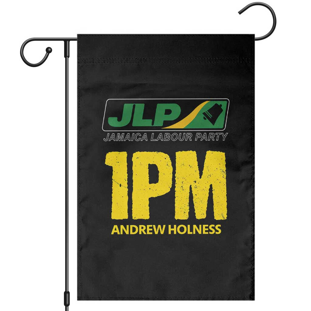 1PM Andrew Holness Garden Flag Support JLP Jamaica Labour Party TS02 Black Print Your Wear