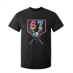 Funny Six Seven Baseball Drip T Shirt For Kid Number 67 Meme Drippy Bats TS02 Black Print Your Wear