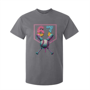 Funny Six Seven Baseball Drip T Shirt For Kid Number 67 Meme Drippy Bats TS02 Charcoal Print Your Wear