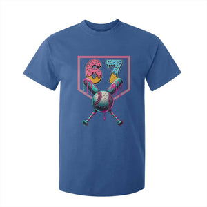 Funny Six Seven Baseball Drip T Shirt For Kid Number 67 Meme Drippy Bats TS02 Royal Blue Print Your Wear