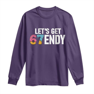 Funny Six Seven 67 Long Sleeve Shirt Lets Get Sendy 6 7 Meme Icecream TS02 Purple Print Your Wear