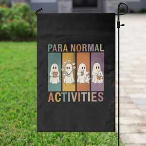 Para Normal Activities Cute Ghost Sheets Graphic Garden Flag Paramedic EMS Parent Funny Halloween Gift