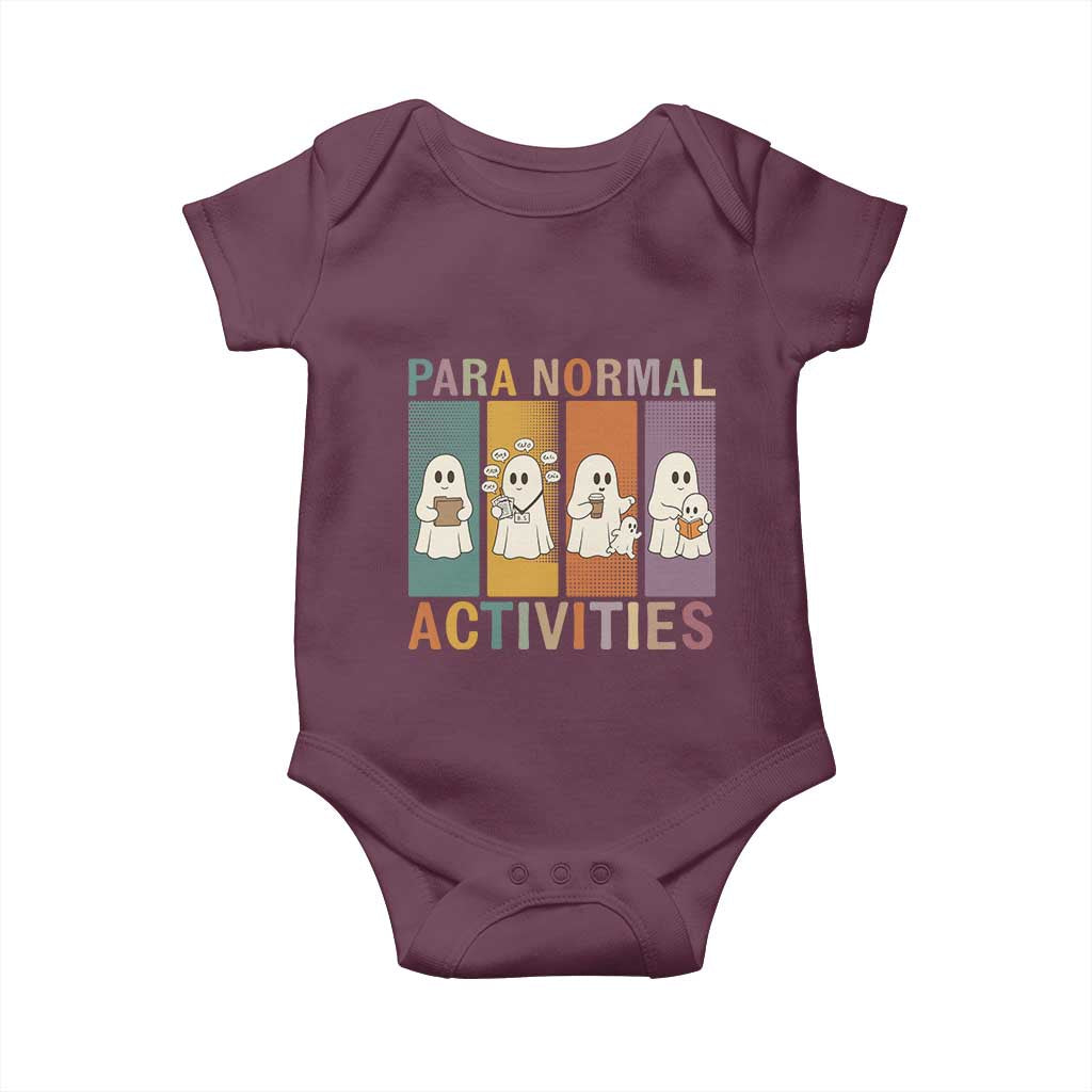 Para Normal Activities Cute Ghost Sheets Graphic Baby Onesie Paramedic EMS Parent Funny Halloween Gift