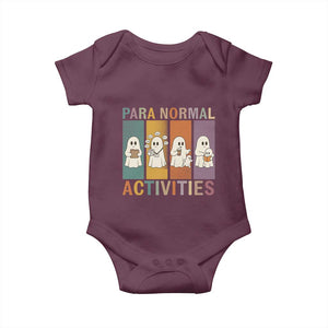 Para Normal Activities Cute Ghost Sheets Graphic Baby Onesie Paramedic EMS Parent Funny Halloween Gift