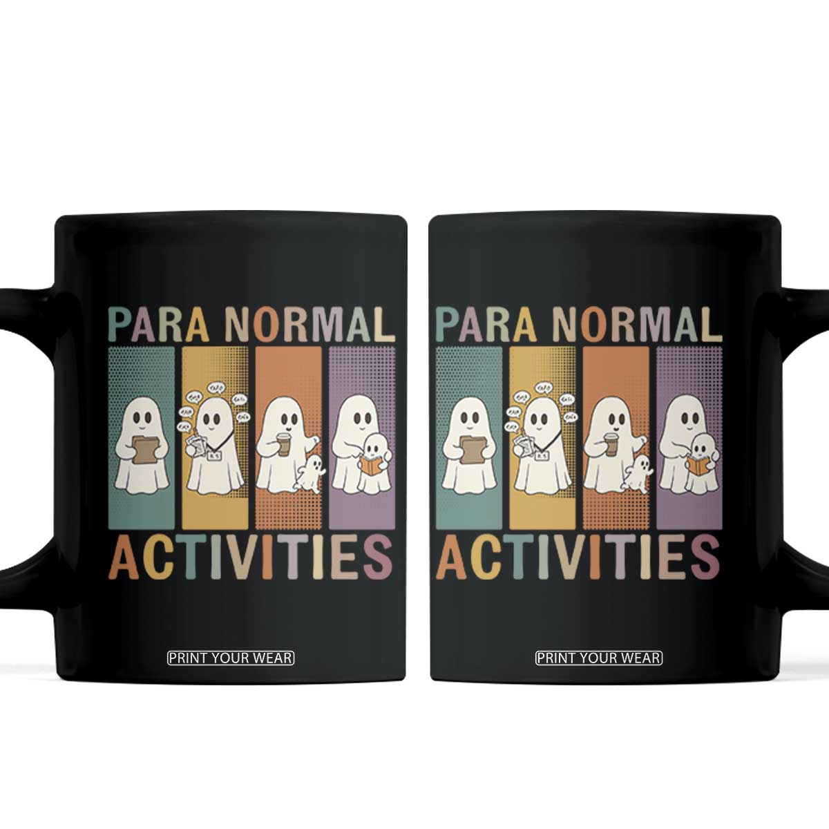 Para Normal Activities Cute Ghost Sheets Graphic Coffee Mug Paramedic EMS Parent Funny Halloween Gift