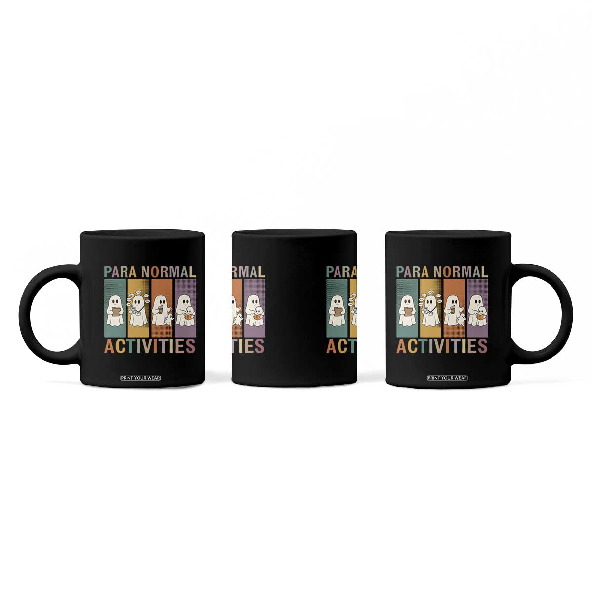 Para Normal Activities Cute Ghost Sheets Graphic Coffee Mug Paramedic EMS Parent Funny Halloween Gift