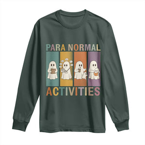 Para Normal Activities Cute Ghost Sheets Graphic Long Sleeve Shirt Paramedic EMS Parent Funny Halloween Gift
