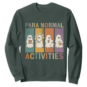 Para Normal Activities Cute Ghost Sheets Graphic Sweatshirt Paramedic EMS Parent Funny Halloween Gift