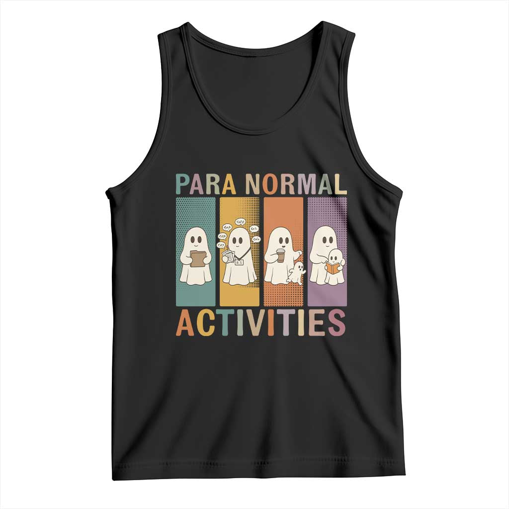 Para Normal Activities Cute Ghost Sheets Graphic Tank Top Paramedic EMS Parent Funny Halloween Gift