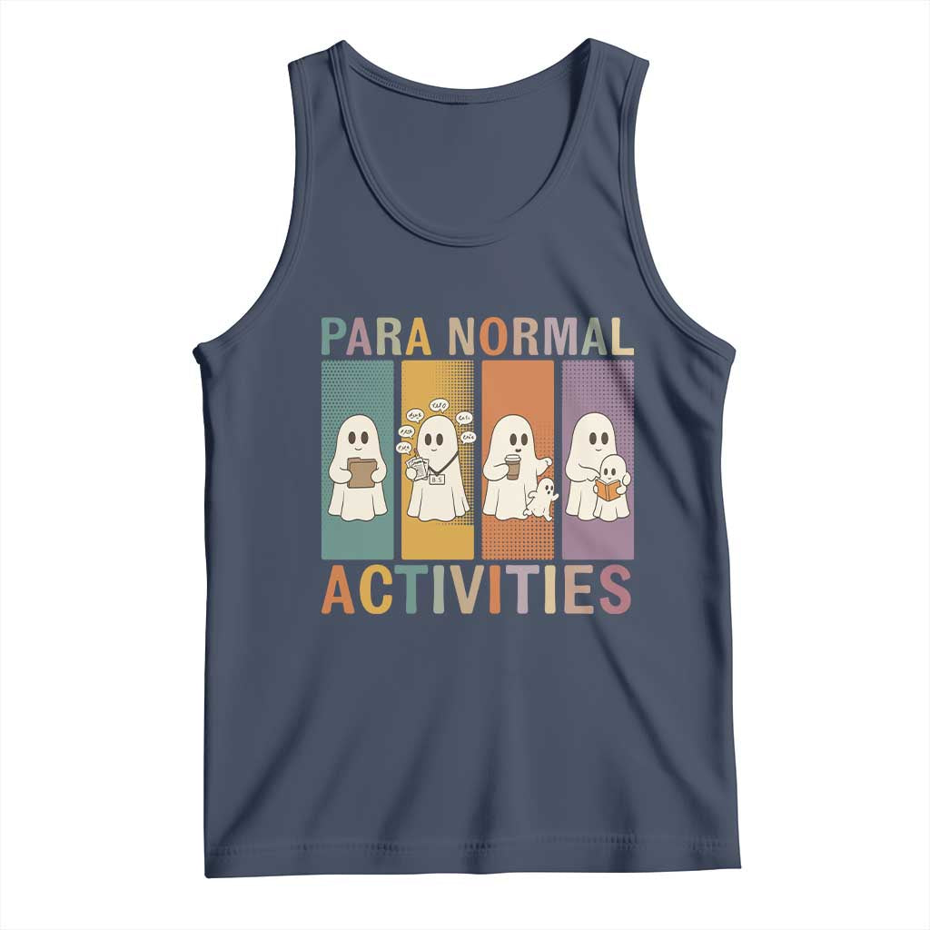 Para Normal Activities Cute Ghost Sheets Graphic Tank Top Paramedic EMS Parent Funny Halloween Gift