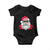 Funny Santa Rizz Christmas Baby Onesie Merry Rizzmas Sigmas Xmas Gen Alpha Middle School TS02 Black Print Your Wear