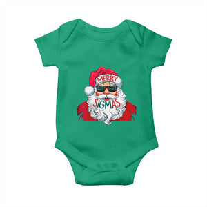 Funny Santa Rizz Christmas Baby Onesie Merry Rizzmas Sigmas Xmas Gen Alpha Middle School TS02 Irish Green Print Your Wear