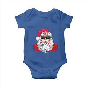 Funny Santa Rizz Christmas Baby Onesie Merry Rizzmas Sigmas Xmas Gen Alpha Middle School TS02 Royal Blue Print Your Wear