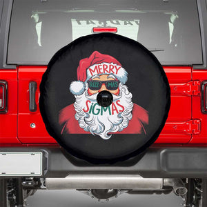 Funny Santa Rizz Christmas Spare Tire Cover Merry Rizzmas Sigmas Xmas Gen Alpha Middle School TS02 Black Print Your Wear