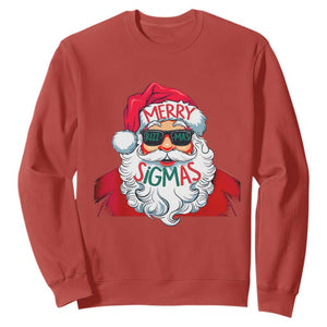 Funny Santa Rizz Christmas Sweatshirt Merry Rizzmas Sigmas Xmas Gen Alpha Middle School TS02 Red Print Your Wear