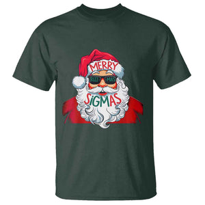 Funny Santa Rizz Christmas T Shirt Merry Rizzmas Sigmas Xmas Gen Alpha Middle School TS02 Dark Forest Green Print Your Wear