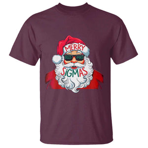 Funny Santa Rizz Christmas T Shirt Merry Rizzmas Sigmas Xmas Gen Alpha Middle School TS02 Maroon Print Your Wear