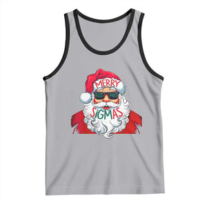 Funny Santa Rizz Christmas Tank Top Merry Rizzmas Sigmas Xmas Gen Alpha Middle School TS02 Athletic Heather Black Print Your Wear