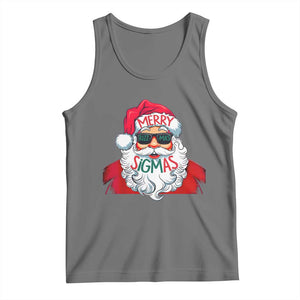 Funny Santa Rizz Christmas Tank Top Merry Rizzmas Sigmas Xmas Gen Alpha Middle School TS02 Black Heather Print Your Wear