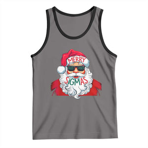 Funny Santa Rizz Christmas Tank Top Merry Rizzmas Sigmas Xmas Gen Alpha Middle School TS02 Deep Heather Black Print Your Wear