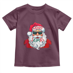 Funny Santa Rizz Christmas Toddler T Shirt Merry Rizzmas Sigmas Xmas Gen Alpha Middle School TS02 Maroon Print Your Wear