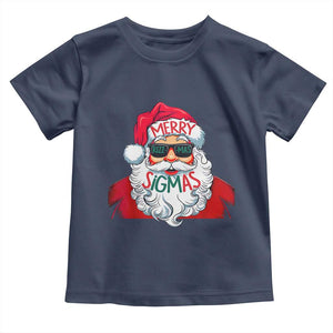 Funny Santa Rizz Christmas Toddler T Shirt Merry Rizzmas Sigmas Xmas Gen Alpha Middle School TS02 Navy Print Your Wear