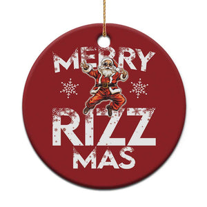 Funny Santa Rizz Xmas Christmas Ornament Merry Rizz Mas Cool TS02 Print Your Wear