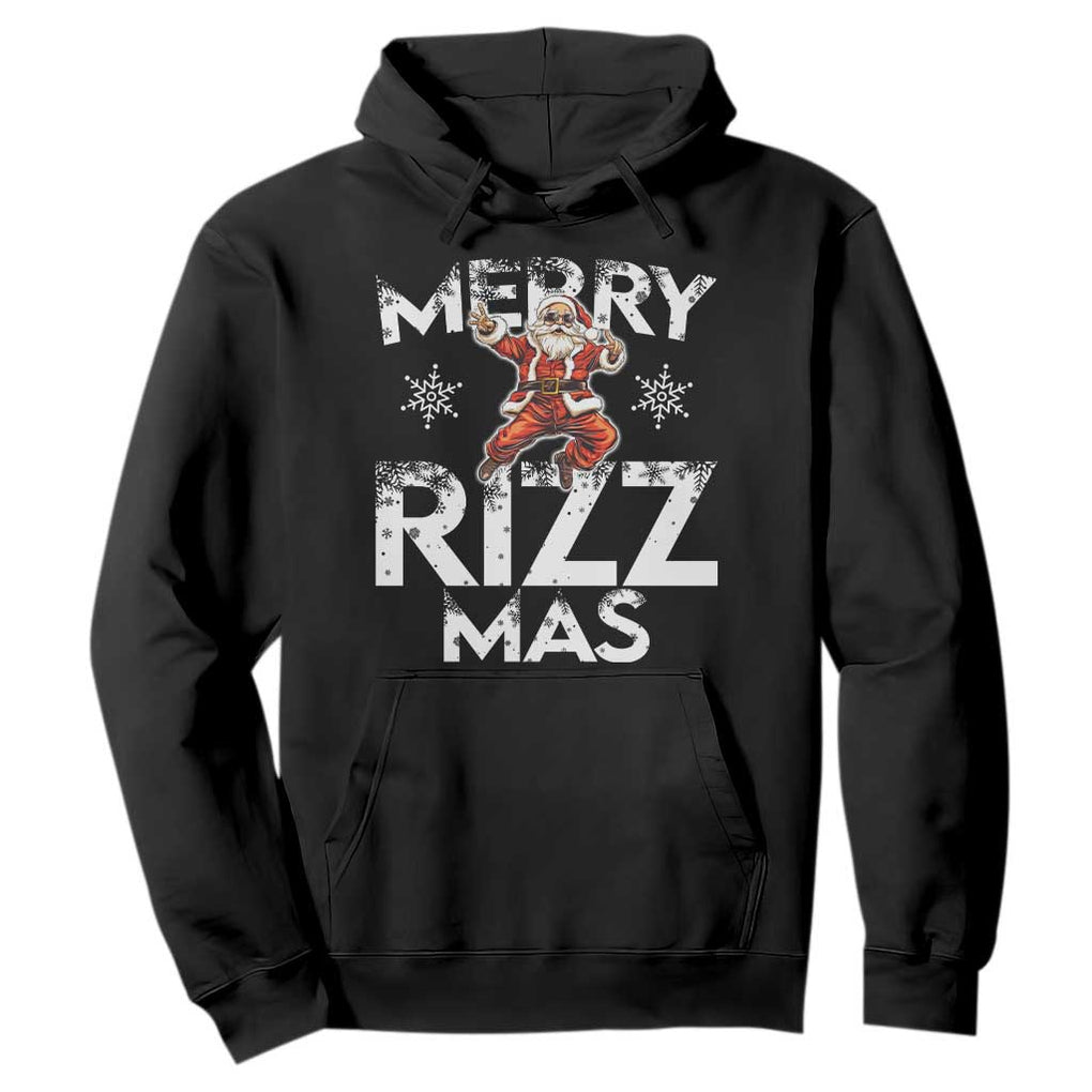 Funny Santa Rizz Christmas Hoodie Merry Rizz Mas Cool TS02 Black Print Your Wear