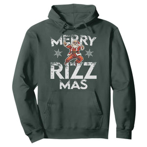 Funny Santa Rizz Christmas Hoodie Merry Rizz Mas Cool TS02 Dark Forest Green Print Your Wear