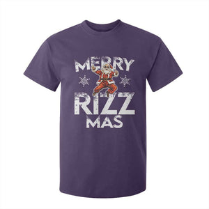 Funny Santa Rizz Christmas T Shirt For Kid Merry Rizz Mas Cool TS02 Purple Print Your Wear