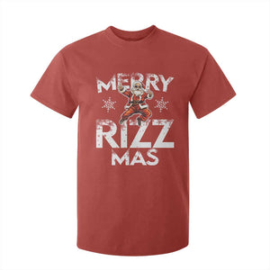 Funny Santa Rizz Christmas T Shirt For Kid Merry Rizz Mas Cool TS02 Red Print Your Wear