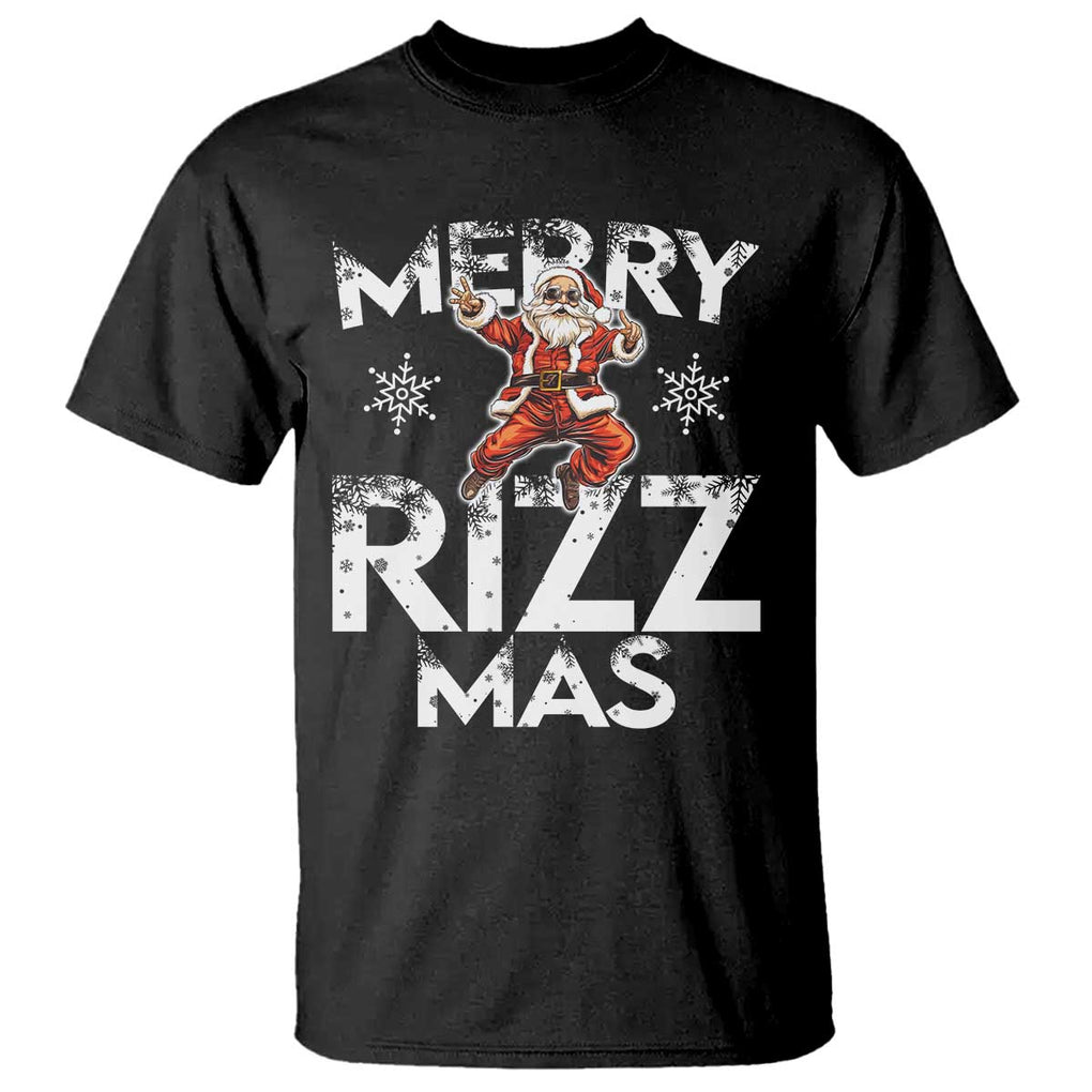 Funny Santa Rizz Christmas T Shirt Merry Rizz Mas Cool TS02 Black Print Your Wear