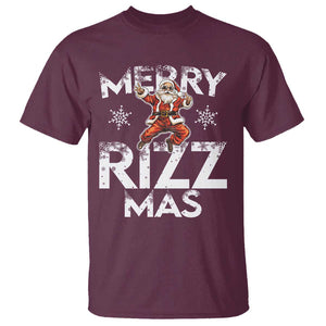 Funny Santa Rizz Christmas T Shirt Merry Rizz Mas Cool TS02 Maroon Print Your Wear