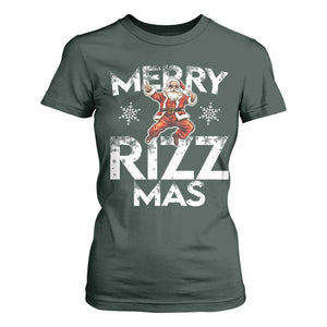 Funny Santa Rizz Christmas T Shirt For Women Merry Rizz Mas Cool TS02 Dark Forest Green Print Your Wear