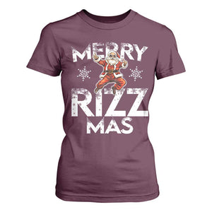 Funny Santa Rizz Christmas T Shirt For Women Merry Rizz Mas Cool TS02 Maroon Print Your Wear