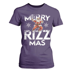 Funny Santa Rizz Christmas T Shirt For Women Merry Rizz Mas Cool TS02 Purple Print Your Wear