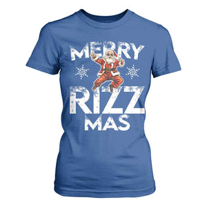 Funny Santa Rizz Christmas T Shirt For Women Merry Rizz Mas Cool TS02 Royal Blue Print Your Wear