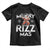 Funny Santa Rizz Christmas Toddler T Shirt Merry Rizz Mas Cool TS02 Black Print Your Wear