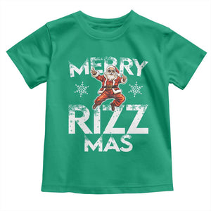 Funny Santa Rizz Christmas Toddler T Shirt Merry Rizz Mas Cool TS02 Irish Green Print Your Wear