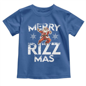 Funny Santa Rizz Christmas Toddler T Shirt Merry Rizz Mas Cool TS02 Royal Blue Print Your Wear