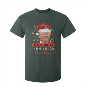 Christmas Trump T Shirt For Kid It't Beginning To Look A Lot Like I Told You So TS02 Dark Forest Green Print Your Wear