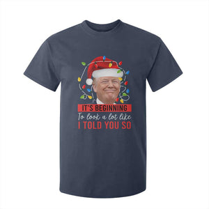 Christmas Trump T Shirt For Kid It't Beginning To Look A Lot Like I Told You So TS02 Navy Print Your Wear