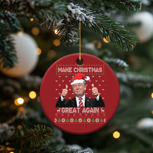 Xmas Trump Christmas Ornament Make Xmas Great Again Santa Donald Ugly Sweater TS02 Print Your Wear