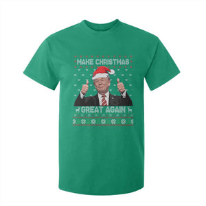 Christmas Trump T Shirt For Kid Make Christmas Great Again Santa Donald Ugly Sweater TS02 Irish Green Print Your Wear